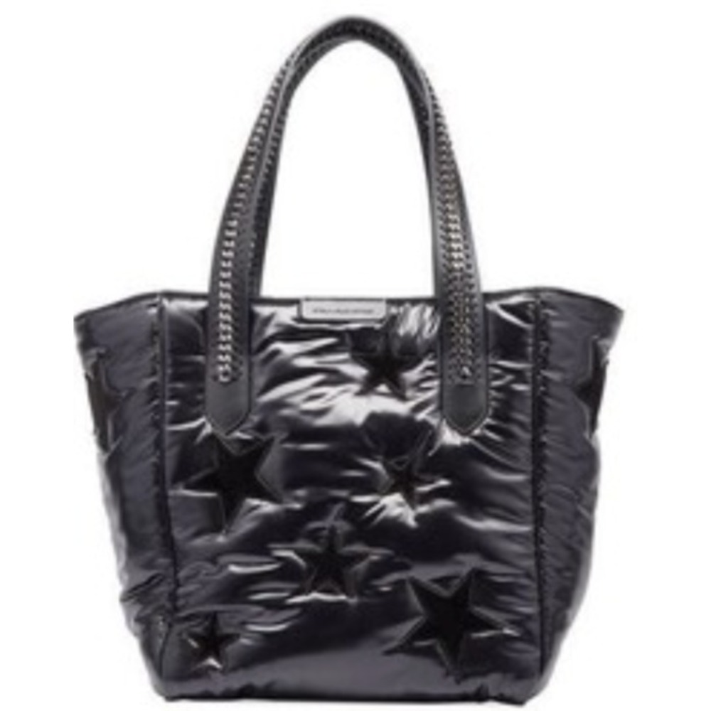 Stella McCartney Falabella Go‎ Tote Bag Nylon Velvet All Over Stars Puffy